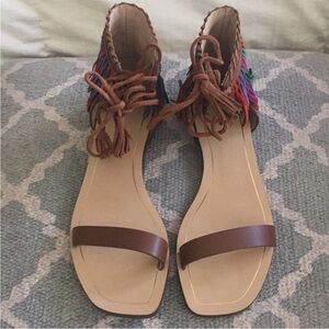 NIB Zara Multicolored Sandals - Size 37